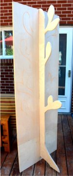 Cactus coat rack 07 -Roughing out the second panel with chalk -small.JPG