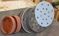 Bubinga coasters 08 -Sanding and p[olishing after assembly -small.JPG
